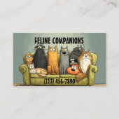 Carte De Visite Soin Parfait – Garde de Chat (Devant)