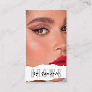 Carte De Visite Soins après-sourcils PMU Microblading Henné Salon