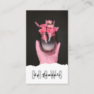 Carte De Visite Soins après-sourcils PMU Microblading Henné Salon