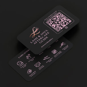Carte De Visite Soins après-vente des Extensions de Rehaussement d