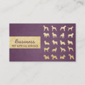 Carte De Visite Soins aux animaux de compagnie Chiens modernes pou (Devant)