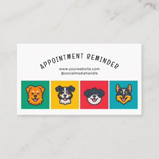 Carte De Visite Soins aux animaux de compagnie mignons Prochain Gr (Devant)