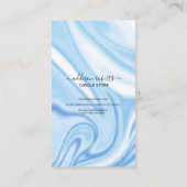 Carte De Visite Soins aux chandelles Abstraits Blue (Dos)