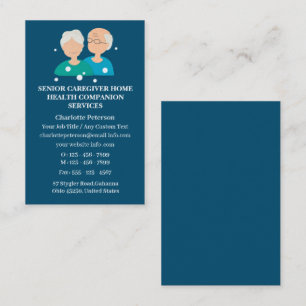 Carte De Visite Soins aux personnes âgées à domicile