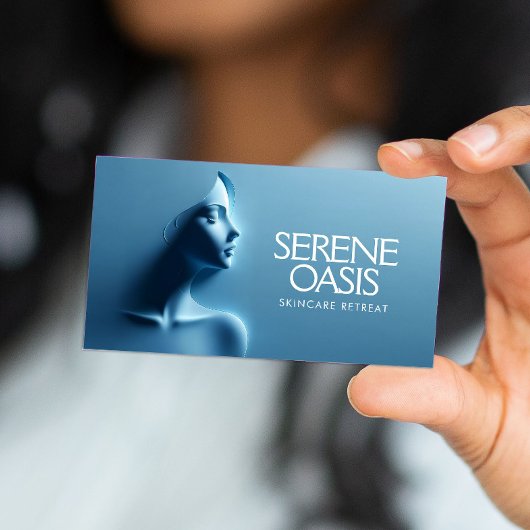 Carte De Visite Soins de beauté sereins, Massage, Spa