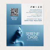 Carte De Visite Soins de beauté sereins, Massage, Spa (Extérieur déplié)