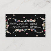 Carte De Visite Soins de chien maison d'os noir (Dos)