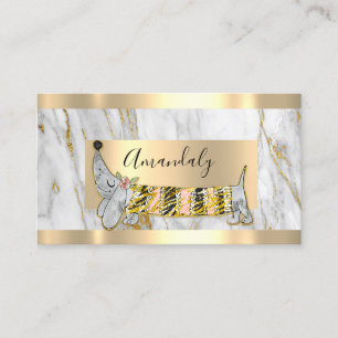 Carte De Visite Soins de chien professionnel pour animal de compag