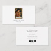 Carte De Visite Soins de Compagnie Illustrés Tarot (Devant / Derrière)