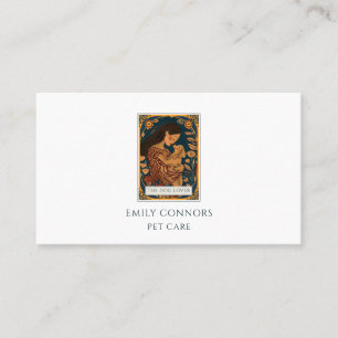 Carte De Visite Soins de Compagnie Illustrés Tarot