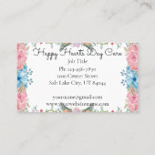 Carte De Visite Soins de jour mignonnes Baby sitting Business (Dos)