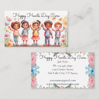 Carte De Visite Soins de jour mignonnes Baby sitting Business