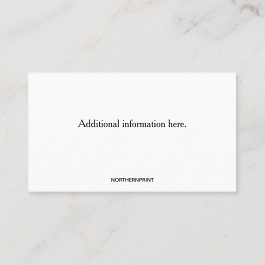 Carte De Visite Soins de jour modifiables (Dos)