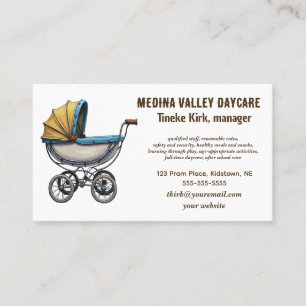 Carte De Visite Soins de jour modifiables