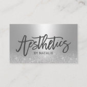 Carte De Visite Soins de la peau Esthétique moderne Silver Esthéti (Devant)