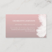 Carte De Visite Soins de la peau esthétique Nurse rose (Dos)