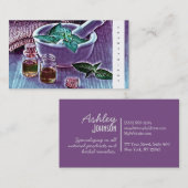 Carte De Visite Soins de la peau naturels de fines herbes de (Devant / Derrière)