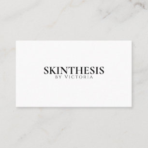 Carte De Visite Soins de la peau professionnels minimalistes de lu