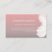 Carte De Visite Soins de la peau Soins esthétique Infirmière rose (Dos)