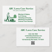 Carte De Visite Soins de pelouse classique Yard Pro (Devant / Derrière)