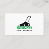Carte De Visite Soins de pelouse classiques et fiables simples et  (Dos)