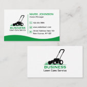 Carte De Visite Soins de pelouse classiques et fiables simples et  (Devant / Derrière)
