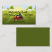 Carte De Visite Soins de pelouse ensoleillée (Devant / Derrière)