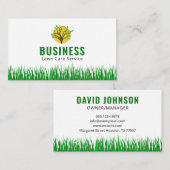 Carte De Visite Soins de pelouse professionnels et abordables Haut (Devant / Derrière)