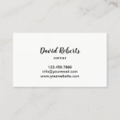 Carte De Visite Soins de pelouse professionnels et tableau de bord (Dos)