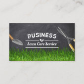 Carte De Visite Soins de pelouse professionnels et tableau de bord (Devant)