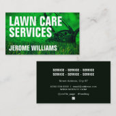 Carte De Visite Soins de pelouse professionnels modernes (Devant / Derrière)