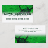 Carte De Visite Soins de pelouse professionnels modernes (Devant / Derrière)