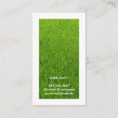Carte De Visite Soins de pelouse | Service Arborescence (Dos)