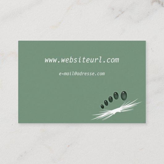 Carte De Visite Soins de pied (Dos)