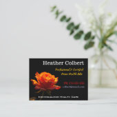 Carte De Visite Soins de professionnelle Sunset Rose (Debout devant)