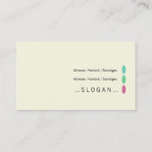 Carte De Visite Soins de santé (Dos)