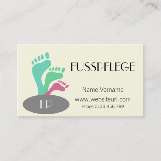 Carte De Visite Soins de santé (Devant)