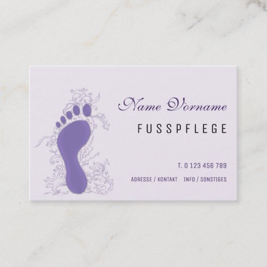 Carte De Visite Soins de santé (Devant)