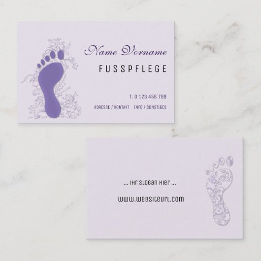 Carte De Visite Soins de santé (Devant / Derrière)