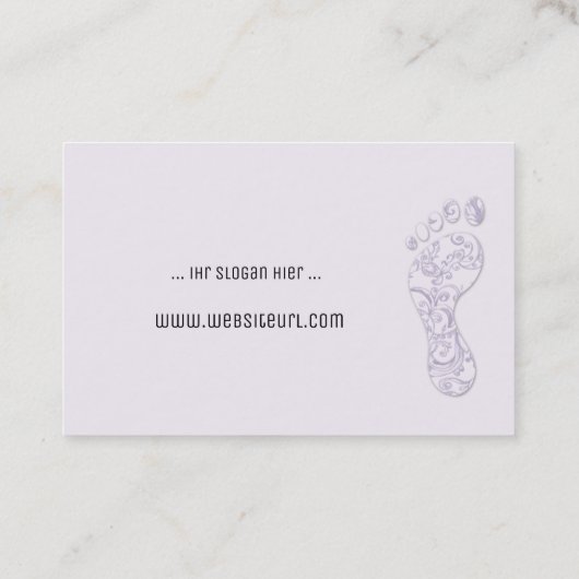 Carte De Visite Soins de santé (Dos)