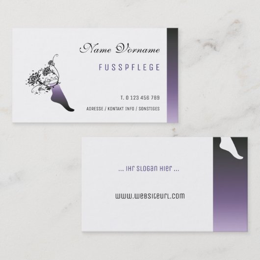 Carte De Visite Soins de santé (Devant / Derrière)