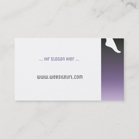 Carte De Visite Soins de santé (Dos)