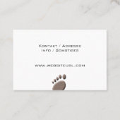 Carte De Visite Soins de santé (Dos)