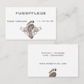 Carte De Visite Soins de santé (Devant / Derrière)