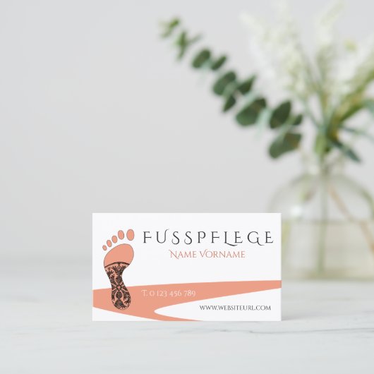 Carte De Visite Soins de santé (Debout devant)