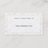 Carte De Visite Soins de santé (Dos)