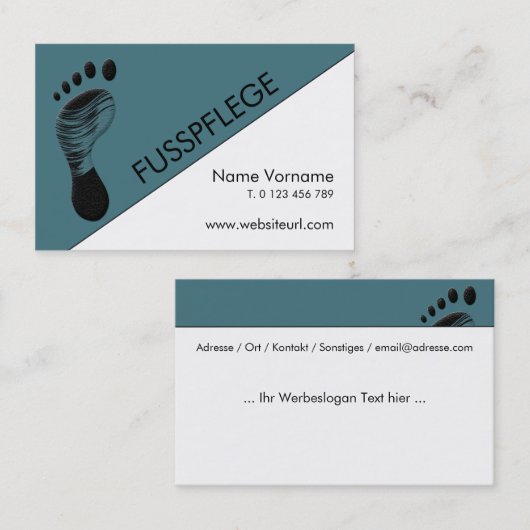 Carte De Visite Soins de santé (Devant / Derrière)