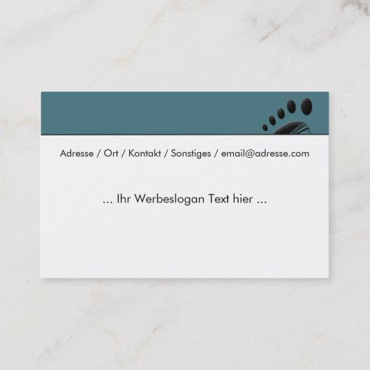 Carte De Visite Soins de santé (Dos)