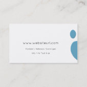 Carte De Visite Soins de santé (Dos)