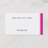 Carte De Visite Soins de santé (Dos)